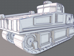 tank v01 Modello 3D