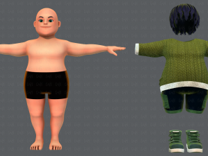 Base manv08 clothing v01 3D Model