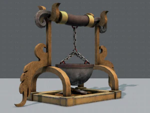 charcoal pot v01 3D Model