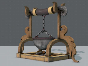 charcoal pot v01 3D Model