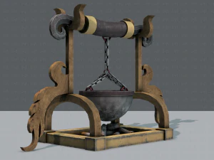 charcoal pot v01 3D Model