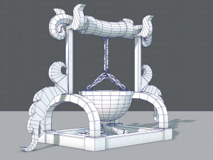 charcoal pot v01 3D Model