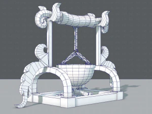 charcoal pot v01 3D Model