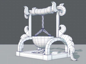 charcoal pot v01 3D Model