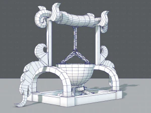 charcoal pot v01 3D Model