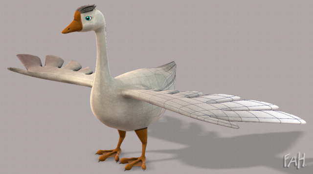 duck v01 3D 模型 .c4d .max .obj .3ds .fbx .stl .blend 