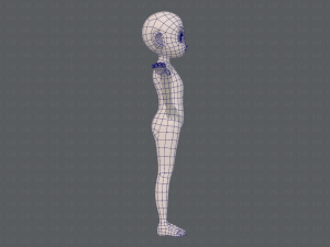 base mesh girl characterv12 3Dモデル