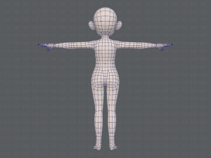 base mesh girl characterv12 3Dモデル