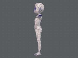 base mesh girl characterv12 3Dモデル