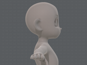 base mesh girl characterv12 3Dモデル