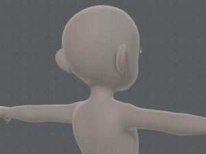 base mesh girl characterv12 3Dモデル