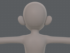 base mesh girl characterv12 3Dモデル
