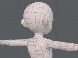 base mesh girl characterv12 3Dモデル