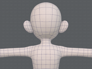 base mesh girl characterv12 3Dモデル