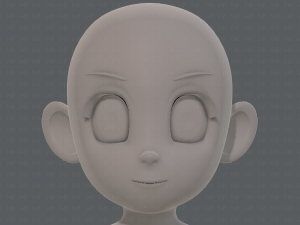 base mesh girl characterv12 3Dモデル