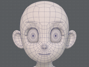 base mesh girl characterv12 3Dモデル
