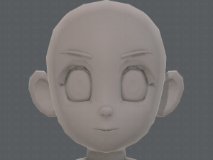 base mesh girl characterv12 3Dモデル