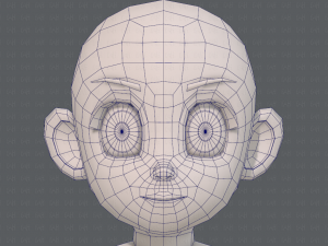 base mesh girl characterv12 3Dモデル