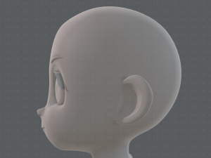 base mesh girl characterv12 3Dモデル
