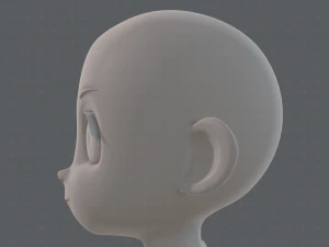 base mesh girl characterv12 3D Model