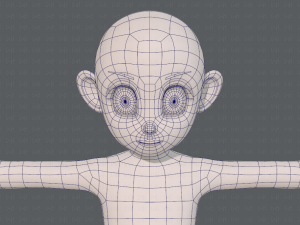 base mesh girl characterv12 3Dモデル