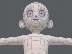 base mesh girl characterv12 3Dモデル