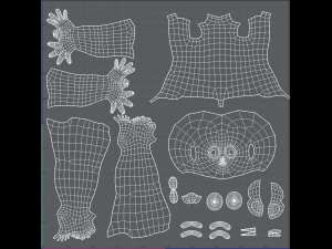 base mesh girl characterv12 3Dモデル