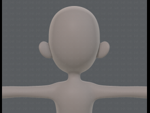 base mesh girl characterv13 Model 3D