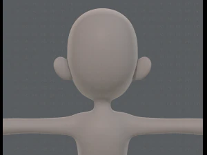 base mesh girl characterv13 3D Model