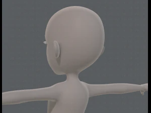 base mesh girl characterv13 3D Model