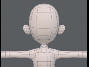 base mesh girl characterv13 3D Model