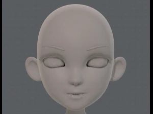 base mesh girl characterv13 3D Model