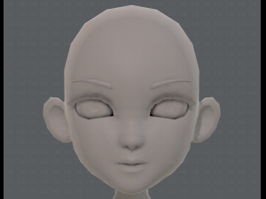 base mesh girl characterv13 Model 3D