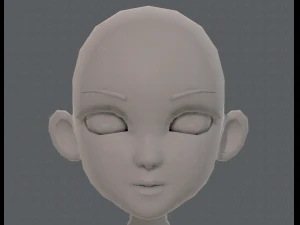 base mesh girl characterv13 3D Model