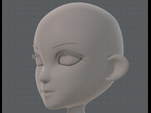 base mesh girl characterv13 Model 3D