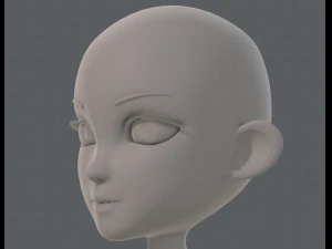 base mesh girl characterv13 3D Model