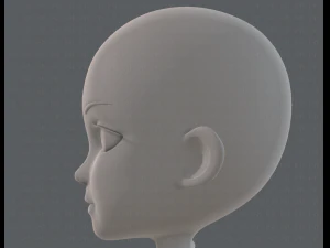 base mesh girl characterv13 3D Model