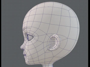 base mesh girl characterv13 3D Model