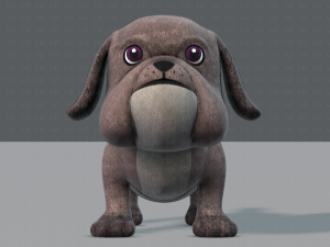 dog base cartoonv06 3D 模型