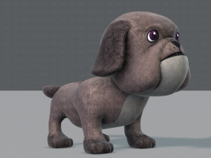 dog base cartoonv06 3D 模型
