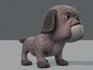 dog base cartoonv06 3D Model