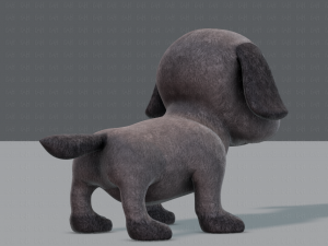 dog base cartoonv06 3D 模型