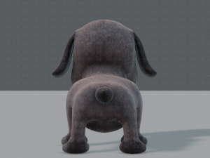 dog base cartoonv06 3D 模型