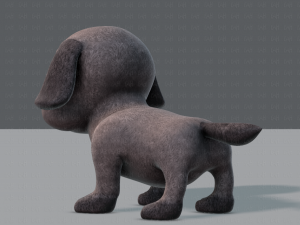 dog base cartoonv06 3D 模型