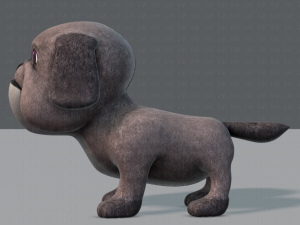 dog base cartoonv06 3D 模型