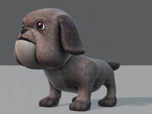 dog base cartoonv06 3D 模型