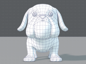 dog base cartoonv06 3D 模型