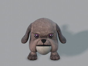 dog base cartoonv06 3D 模型