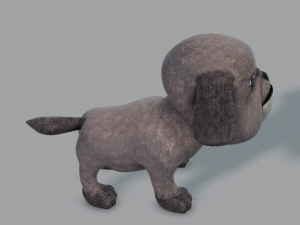 dog base cartoonv06 3D 模型