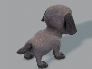 dog base cartoonv06 3D 模型